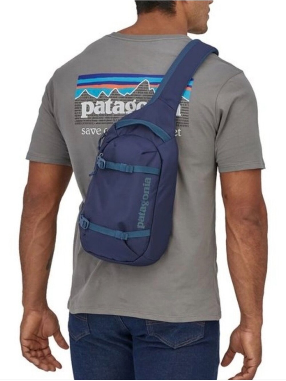 Patagonia Atom Sling 8L Classic Navy Blue Unisex Crossbody Backpack